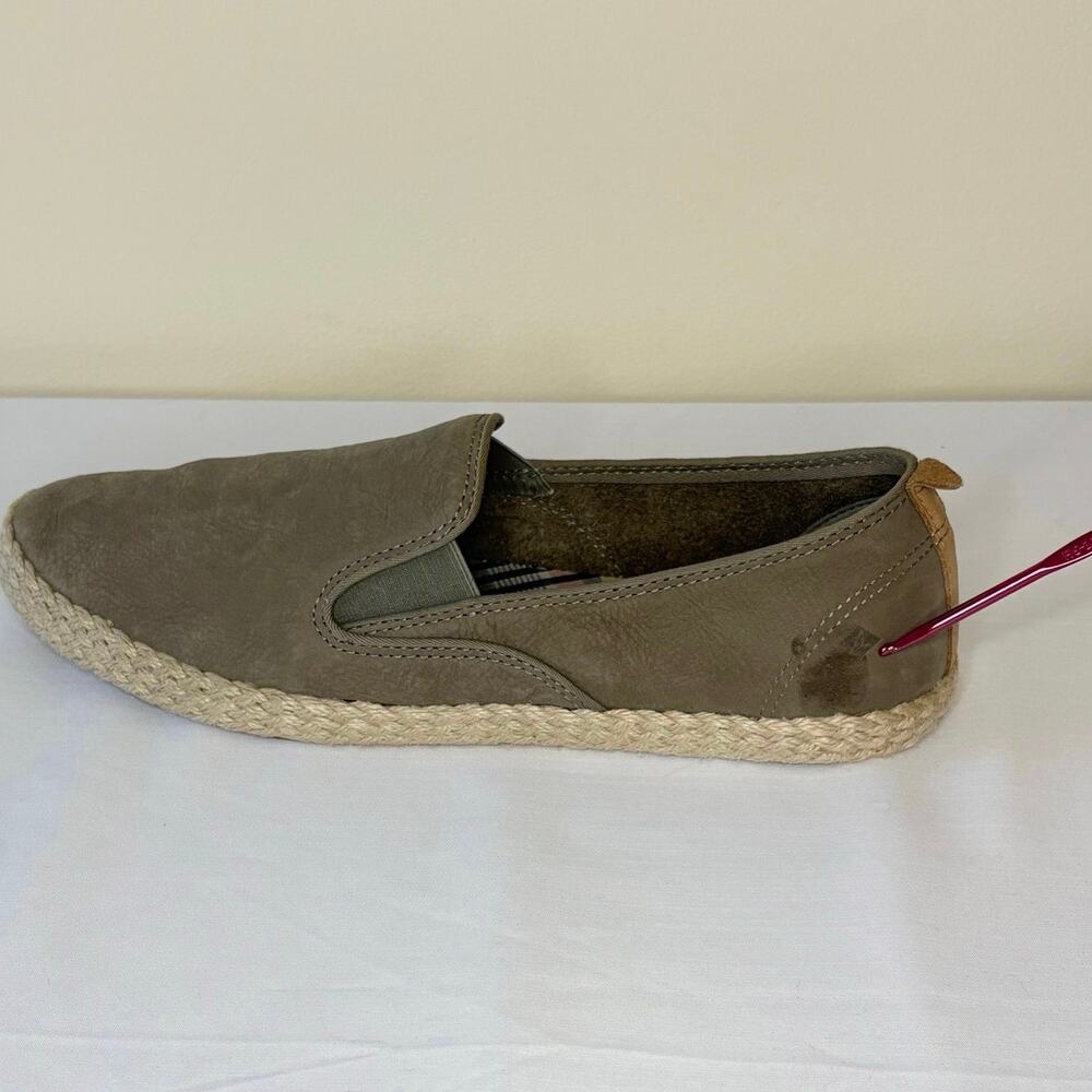 Sperry Sailor Twin Gore Jute Slip-On Shoes Women's 10 Sage Green NEW - Picture 8 of 9